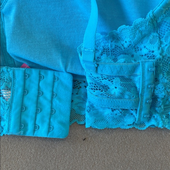 Lot 2 No Boundaries Lace Bralette Bra Bundle Womens XL Extra Large Blue Orange - Picture 10 of 14